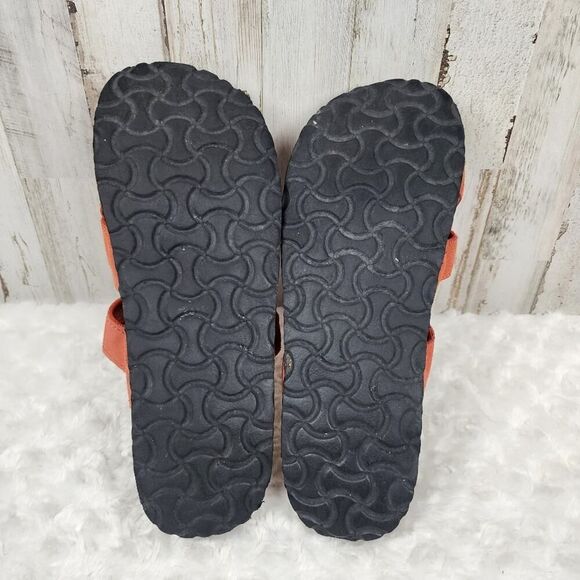 Faded Glory Kendra Slide Sandals Coral Size 10 - Picture 7 of 10